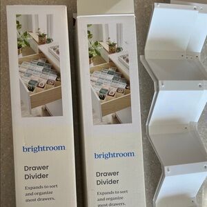 Adjustable White Drawer Divider